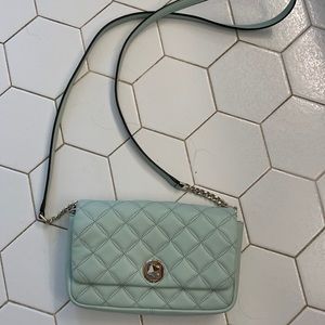 Kate Spade Crystal Blue quilted leather cross body.